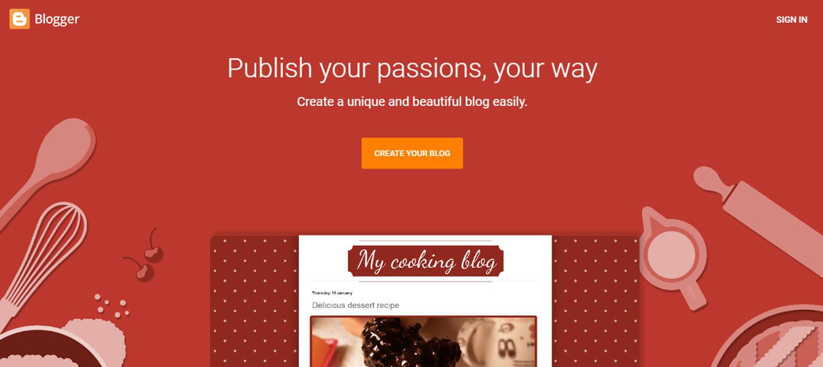 Create a Blog For Free Blogger